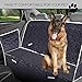 PETBROO Pet Seat Cover for Trucks Cars SUVs Waterproof Dog Hammock Covers Scratch Proof Nonslip Backing Durable Machine Washable Padded Quilted Heavy Duty Black with Side Flaps Anchors & Storage Bag