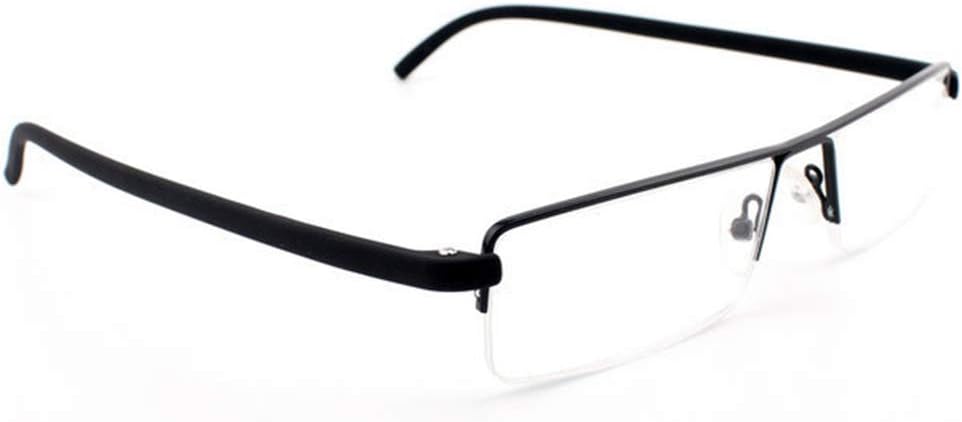 KoKoBin Lightweight TR90 Material Frame Reading Glasses for Mens Womens Half Rim with Case Portable Readers(black,+2.5 - Image 5