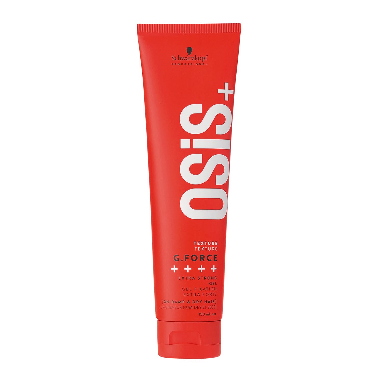 Schwarzkopf Professional OSiS G. Force Hair Gel For Medium To Thick Hair Types Strong Definition Shine Non Flaky Finish Extra Strong Hold 150 ml