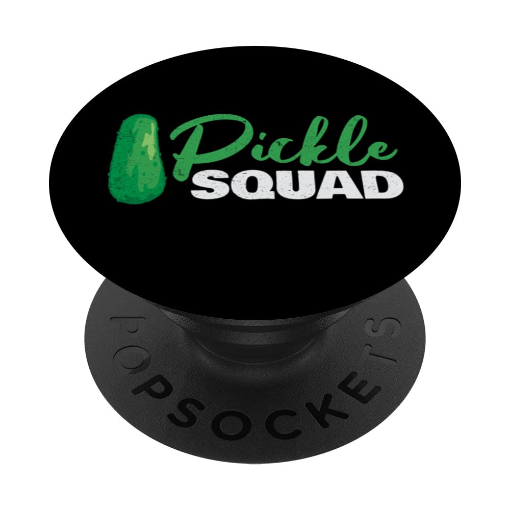 Pickle Squad Funny Fun Love Cucumber Girls Pickles Lover PopSockets Swappable PopGrip
