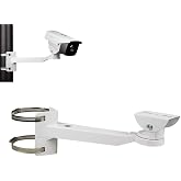 compcctv Universal Heavy-Duty Outdoor CCTV Security Camera Pole Mount Bracket Adjustable Universal Security Camera CCTV Security Camera Mount Bracket (1 Pack)(30mm-200mm)