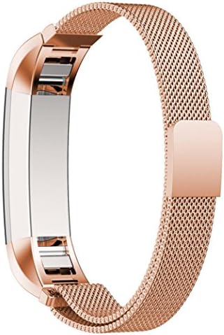 Accessory for Fitbit Alta, Feier(TM) Milanese Magnetic Loop Stainless Steel Band For Fitbit Alta Smart Watch (Rose Gold)