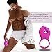 Dolphin Vibrating Penis Ring Rechargeable Silicone Cock Ring Stimulator for Male Longer Lasting Erections Sex Toys (Rose)