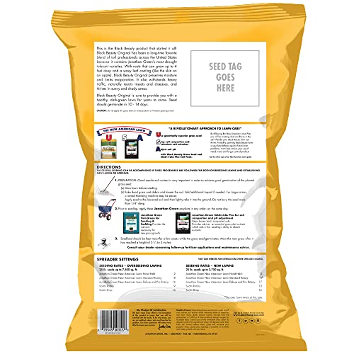 Jonathan Green (10315) Black Beauty Original Grass Seed Blend Cool