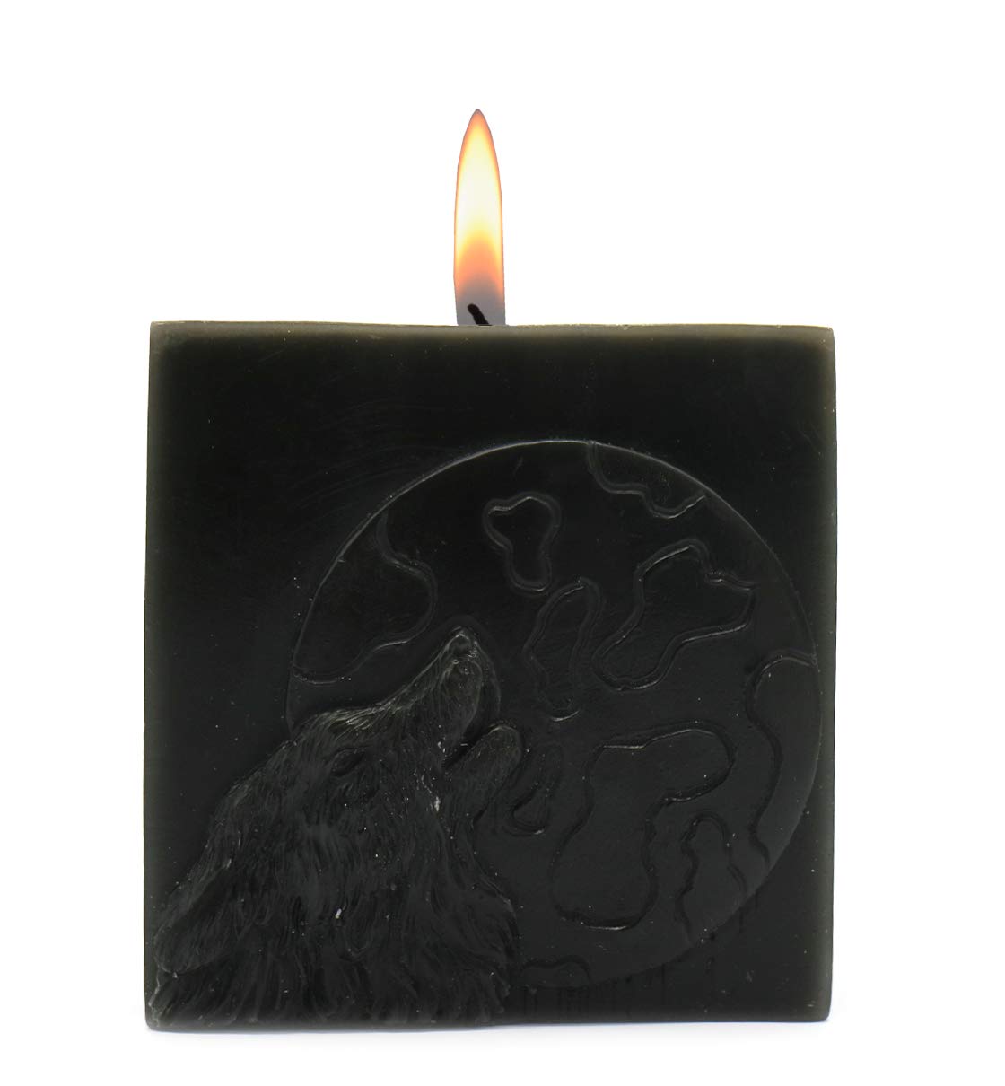 ROOGU The Night of the Wolf * Scented Cube Candle Vanilla Black Dark Green