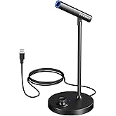 Aokeo USB Microphone, Gaming Microphone for PC with Volume Control Buttons for Recording,Podcasting,Streaming,YouTube,PS5 PS4 Mac Laptop