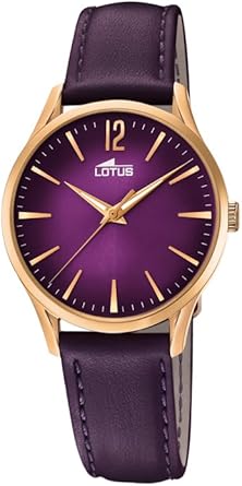 Lotus Watches Reloj Análogo clásico para Mujer de Cuarzo con Correa en Cuero 18407/4