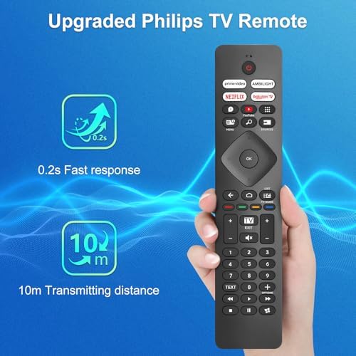 per Telecomando-Philips-TV-Originale, Universale per Tutti Philips Smart TV, con Ambilight
