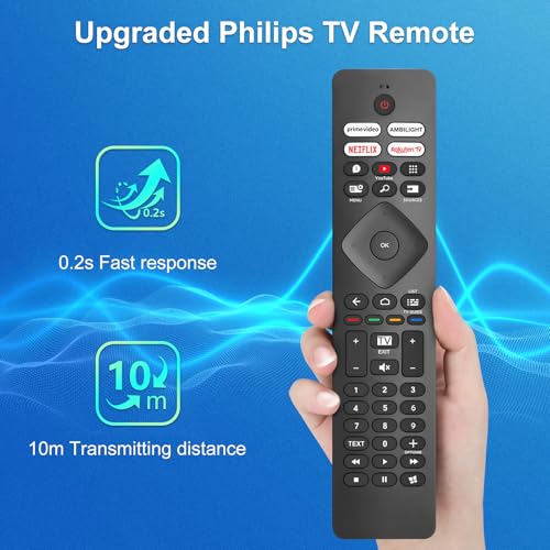 For Remote Control Philips TVs, Universal for All Philips Remote Control Smart TV, with Ambilight