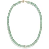 EF Collection Women's 14k Jumbo Green Aventurine Bead Necklace