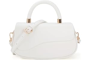 Milan Chiva Small Elegant Top Handle Purses for Women Mini Flap Cute Crossbody Purse