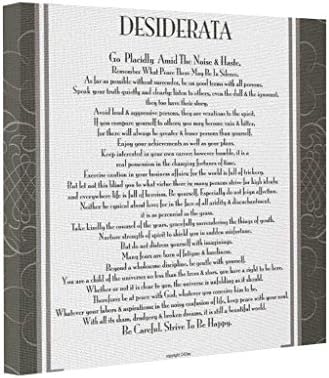 ShowMore Gallery Wrapped Canvas DESIDERATA Blackswirl Sans Canvass Prints