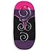Lupo Women's Heel N Toe Yoga Barre Pilates Grip Socks, Medium Black Pink