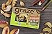 Graze Natural Peach and Rhubarb Pick-Me-Up Snack, with Rhubarb Slices, Pear and Peach Fruit Drops, Healthy, Natural Dried Fruits Trail Mix, 1.3 Ounce Box, 9 Pack