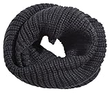 Womens Thick Knitted Infinity Scarf for Winter Warm