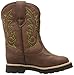John Deere Kids' Chi All Over Drk PO Pull-on Boot, Dark Chestnut, 12 M US Little Kid