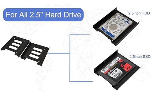 SNANSHI to Hard Drive Adapter, SSD Mounting Bracket, Metal