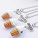 Indexu 3Pcs Ice Cream Best Friends Forever Necklace Friendship Miniature Food Pendant Jewelry