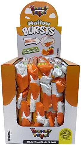 Halal BURSTS MARSHMALLOWS ORANGE FILLED 30GR.