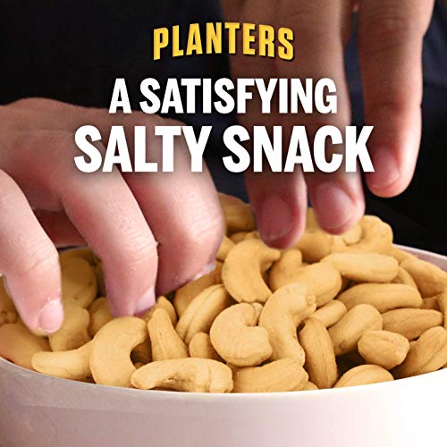 PLANTERS Lightly Salted Cashew Halves & Pieces, 8 oz Canisters (Pack of