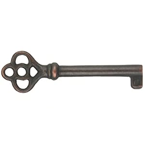 KY-14AC Antique Copper Plated Key for Drawer OR Cabinet Lock with A Fancy Bow