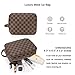 Handbags for Women Fashion Tote Bags with Zippers and RFID Wallet and Passport Holder Makeup Bags Coin Change Purse with Key Ring 5 Set