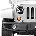 LITE-WAY Liteway Amber Front LED Turn Signal Light Assembly Compatible with 2007~2017 Jeep Wrangler JK Turn Lamp Fender Flares Eyebrow Indicator Side Maker Parking Lights Bulb Smoke Lens