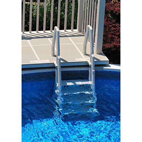 Vinyl Works Deluxe In Step 46 - 60" Above Ground Swimming Pool Ladder, Taupe - Thumbnail 3