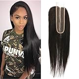 wet and wavy closure brazilian straight 2x6 lace closure silky base pre plucked lace front unprocessed Virgin human hair extensions remy hair weave sew in hair natural color （12 closure）