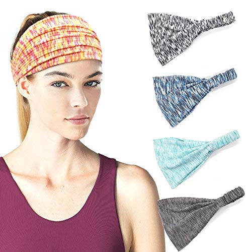 Ligart Sports Hair Bands for Women Moisture Wicking Sweatbands Dry Quickly Headbands Breathable and Stretchy for Yoga,Tennis,Cycling,Running,Fitness Exercise and Other Sports Workout
