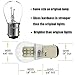 AMAZENAR 2-Pack 1157 BAY15D 1016 1034 7528 2057 2357 Extremely Bright White LED Light 12V-DC, AK-3014 39 SMD Replacement Bulbs For Interior RV Camper Brake Turn Signal Lights Tail BackUp Bulbs Day Run