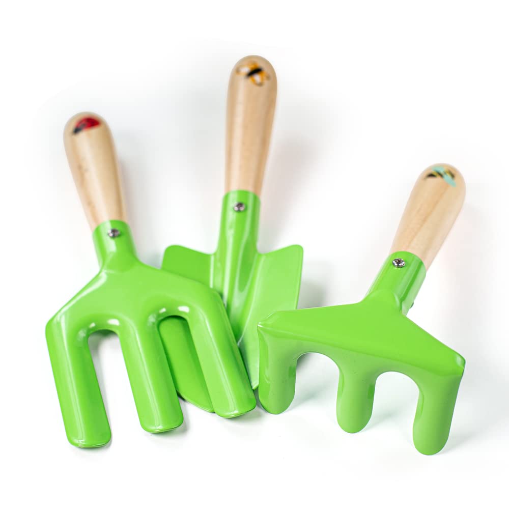 Bigjigs Toys, Gardening Caddy, Wooden Toys, Gardening Tools, Outdoor Toys, Garden Toys, Kids Gardening Set, Children's Gardening Set, Kids Garden Toys