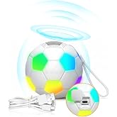 KVANACE 2026 World Cup Soccer Bluetooth Speaker with LED Lights - Portable Football Speaker, USB C Charging, Compact Wireless Kids Bluetooth Speaker, Soccer Fan Gifts for Men and Boys