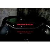 Wind Deflector for Pontiac Solstice Convertble 2006+, Wind Blocker with Solstice Text Logo, Multi-Color LED w Dimmer Remote, Bundle Price