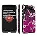 Motorola Droid MAXX (XT1080M) / Droid Ultra (XT1080) Case, [SkinGuardz] Black Form Fit Fancy Protection Case - [Purple Hearts] Print Design