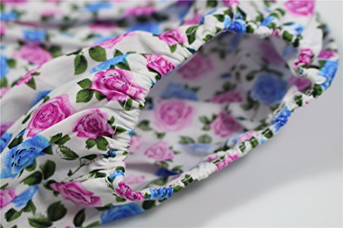 Peony Baby Baby Girl Bloomers Pantie 3m-24m Organic Diaper Cover (18-24 Months, Blue) - Thumbnail 4