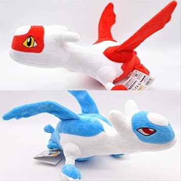 Amazon Com Jjwyd Pokemon Anime Pocket Monster Omega Ruby Alpha Sapphire Xy Animal Latias Latios Plush Dolls Soft Stuffed Toys 30cm 2pcs Home Decoration Furniture Decor