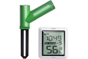 ECOWITT WH0291 Soil Moisture Tester Plant Soil Moisture Sensor Meter with Digital LCD Display for Garden Lawn Potted Plant Ca
