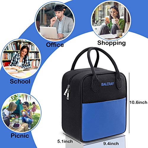 image for BALORAY Lunch Bag Leakproof Reusable Multi-functional Lunch Tote for W