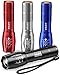 Pack of 4 Tactical Flashlights, BYBLIGHT 800 Lumen Ultra Bright XML-T6 LED Flashlight with 5 Modes, Zoomable, Waterproof, Handheld Small Flashlight for Outdoor Camping, Fishing and Hunting (Colorful)