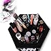 Hicollie Makeup/Cosmetic Organizer 360 Rotating/Revolving Cosmetic Storage Tabletop Big Capacity Carousel New Sturdy Stylish Black