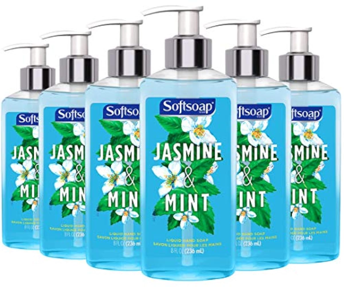 Softsoap Liquid Hand Soap, Jasmine and Mint 8 fluid ounce (6 Pack) eBay