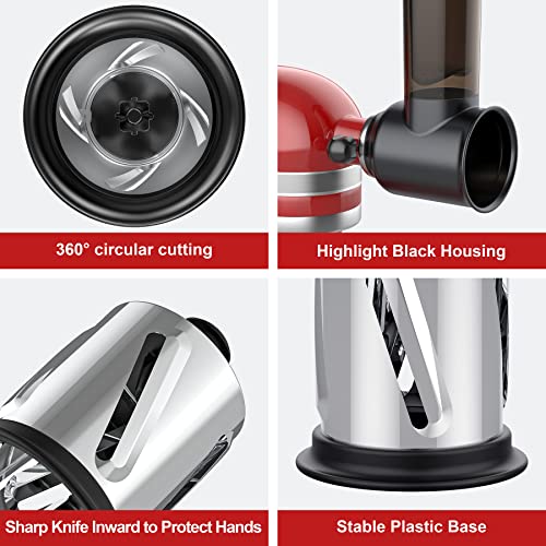Slicer Shredder Attachment for KitchenAid Stand Mixer, Cheese Grater