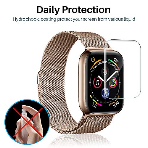 [6 Pack] L K Screen Protector for Apple Watch Series 5 / 4 44mm , [Full Coverage] [Self Healing] Ant - //coolthings.us