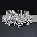 Sunshinesmile Leaf Crystal Bridal Hair Combs Hairpin Tiara Wedding Hair Accessories Hair Jewelry
