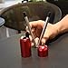 ASPERO Stainless Steel Drinking Straw, Portable and Folding Ultra Long 9 Inch Metal Drinking Straw Reusable Straws with Cleaning Brush [Wine Red]