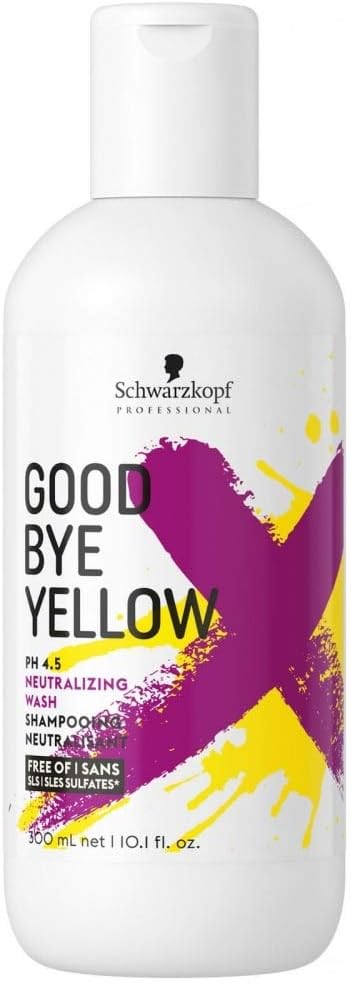 Schwarzkopf Professional Goodbye Yellow Neutralizing Shampoo, 300 ml, 4045787515992, White, 300 ml (Pack of 1)