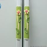 Backto20s® Twin Pack Refrigerator Handle Covers (Flower Green)
