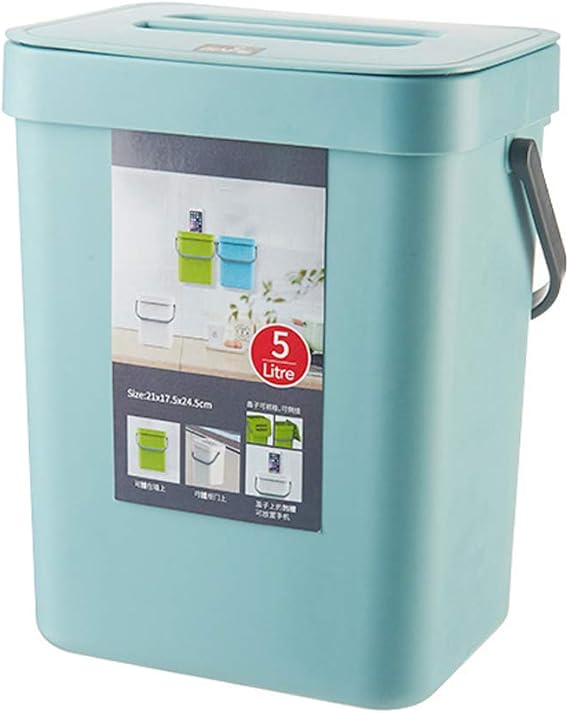 FFZW Curver Cubo Decorado con Diseño Portátil Se Puede Montar En La