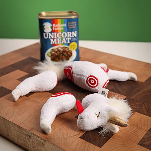 ThinkGeek Easy-Open Canned Unicorn Meat: Excellent Source of Sparkles, Magic in Every Bite, 5.5 Ounce - Stuffed Plush Toy Toys & Games, Dress Up & Pretend Play, Pretend Play